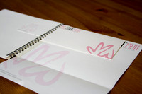 Business card, Envelope, and letterhead for Code Pink Logo